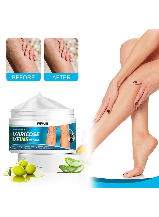 WIYUN Venous Care Cream - Comfortable, smooth, moisturizing and nourishing daily massage cream for leg skin 30g - Image 1